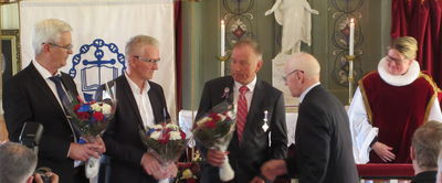 Sjómannadagurinn í Bolungarvík 2018, Bjarni Beneditksson, Guðmundur Einarsson, Sigurður Hjartarson, Elías Ketilsson og sr. Ásta Ingibjörg Pétursdóttir
