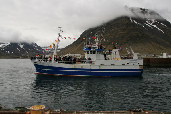 Þorlákur fer í hátíðarsiglingu 2009. Mynd: Bjarni Benediktsson.